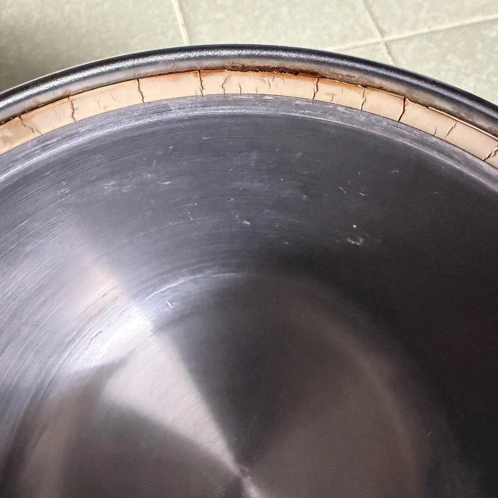 Vintage West Bend Penguin Hot & Cold Server Aluminum Ice Bucket Bakelite Handles